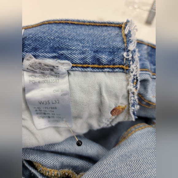 Bohemian Hippie Vibe Levi's 501 Jean Skirt Upcycled - Picture 15 of 15